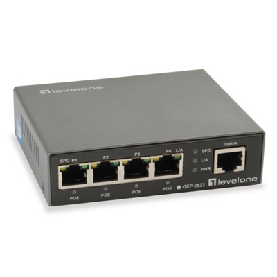 SWITCH 5P POE GIGABIT LEVELONE GEP-052360W FINO:30/09