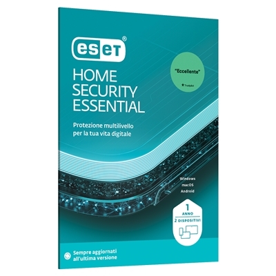 ESET SLIMBOX HOME SECURITY ESSENTIAL (EX INTERNET SECURITY) RINNOVO - 2 UTENTI EHSE-R1-A2-BOX