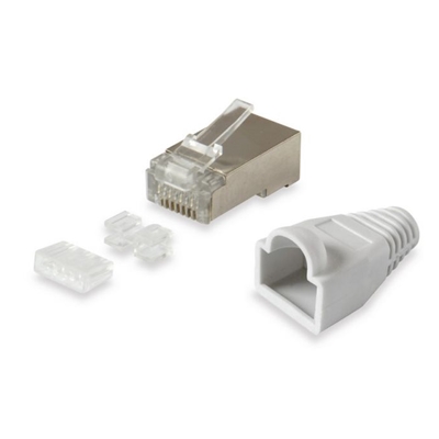CONNETTORE RJ45 CAT.6 EQUIP 121181 SET DI 100 PEZZI - COLOR ORO - EAN:4015867207475