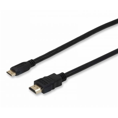 CAVO HDMI A MINI HDMI 1.4 EQUIP 119307 M-M RISOLUZIONI VIDEO FINO A 4K/30 HZ -2MT NERO - EAN:4015867161975