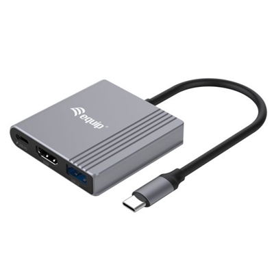 ADATTATORE 3 IN 1 EQUIP 133488 DA USB-C A HDMI/USB-A/USB PD - EAN: 4015867228876