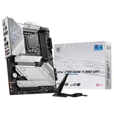 MB MSI MPG Z790 EDGE TI MAX WIFI LGA1700 4XDDR5DC-7800O.C. 1XHDMI 1XDP 1XPCIE5.0X16 5XM.2 8XSATA3R GBLAN USB3.2 WIFI FINO:30/08