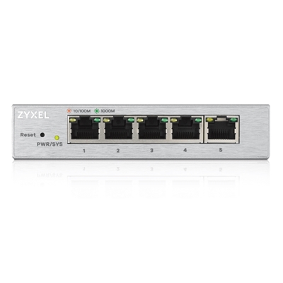 43.9321-2.jpg SWITCH 5P LAN GIGABIT ZYXEL GS1200-5-EU0101F SMART MANAGED 5P GIGABIT
