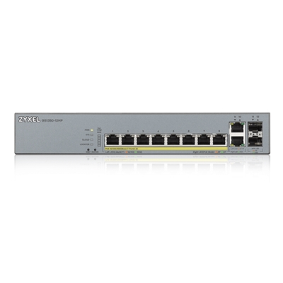 43.9342-1.jpg SWITCH 8P LAN GIGABIT POE ZYXEL GS1350-12HP-EU0101F NEBULAFLEX MANAGED X CCTV-2P SFP-2P GB UPLINK-1Y SERV.NEBULAPRO