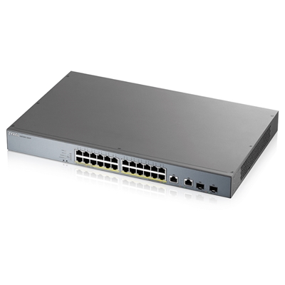SWITCH 24P LAN GIGABIT POE ZYXEL GS1350-26HP-EU0101F NEBULAFLEX MANAGED X CCTV- 2P COMBO GB UPLINK-1Y SERV.NEBULA PRO