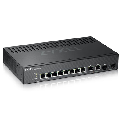 SWITCH 10 LAN GIGABIT ZYXEL GS2220-10-EU0101F 8P GIGABIT +2P DUAL PERSONALITY GIGA - SUPP. IPV6 - RACK